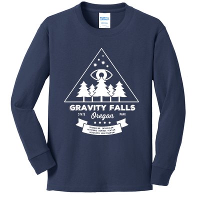 Visit Gravity Falls Kids Long Sleeve Shirt