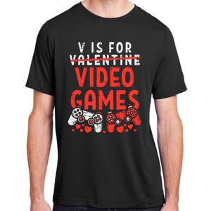 Video Games Funny Valentines Day Gamer Gift Adult ChromaSoft Performance T-Shirt