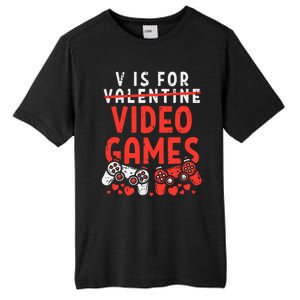 Video Games Funny Valentines Day Gamer Gift Tall Fusion ChromaSoft Performance T-Shirt