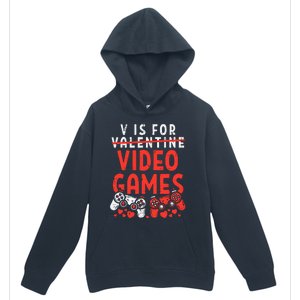 Video Games Funny Valentines Day Gamer Gift Urban Pullover Hoodie