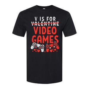 Video Games Funny Valentines Day Gamer Gift Softstyle CVC T-Shirt