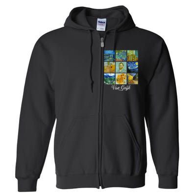 Van Gogh Famous Paintings PostImpressionism Van Gogh Full Zip Hoodie