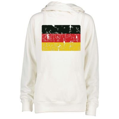 Vintage Germany Flag Gift Retro German Souvenir Womens Funnel Neck Pullover Hood