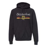 Vintage German Flag Oktoberfest German Beer Premium Hoodie