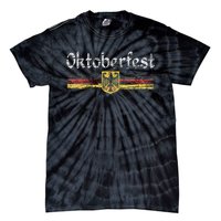 Vintage German Flag Oktoberfest German Beer Tie-Dye T-Shirt