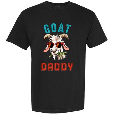 Vintage Goat Funny Daddy Cute Goat Sunglasses Farmer Family Garment-Dyed Heavyweight T-Shirt