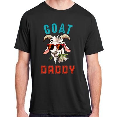 Vintage Goat Funny Daddy Cute Goat Sunglasses Farmer Family Adult ChromaSoft Performance T-Shirt