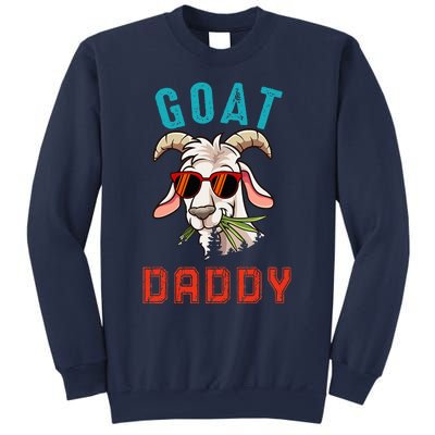 Vintage Goat Funny Daddy Cute Goat Sunglasses Farmer Family Sweatshirt