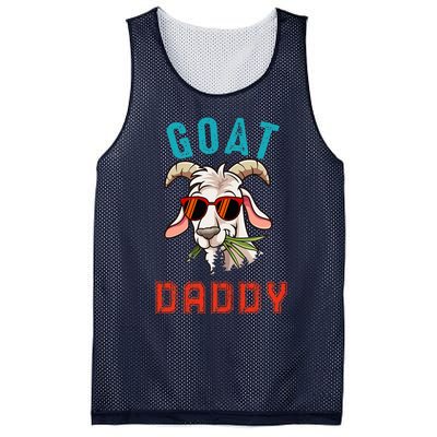 Vintage Goat Funny Daddy Cute Goat Sunglasses Farmer Family Mesh Reversible Basketball Jersey Tank