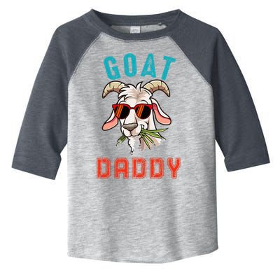 Vintage Goat Funny Daddy Cute Goat Sunglasses Farmer Family Toddler Fine Jersey T-Shirt