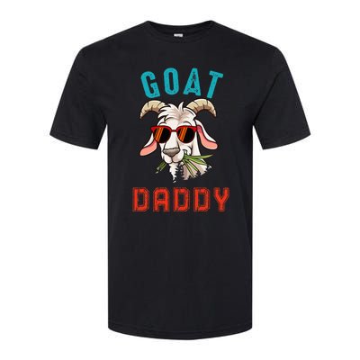 Vintage Goat Funny Daddy Cute Goat Sunglasses Farmer Family Softstyle® CVC T-Shirt