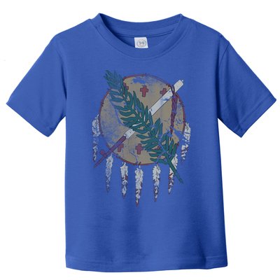 Vintage Grunge Flag Of Oklahoma Patriotic Gift Toddler T-Shirt