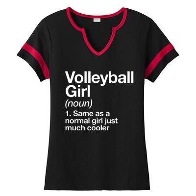 Volleyball Gifts For Teen Retro Vintage Heart Ladies Halftime Notch Neck Tee