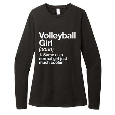 Volleyball Gifts For Teen Retro Vintage Heart Womens CVC Long Sleeve Shirt