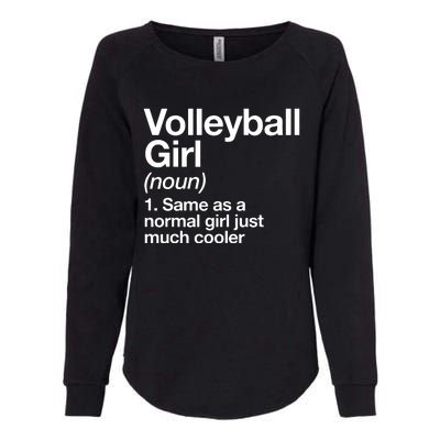 Volleyball Gifts For Teen Retro Vintage Heart Womens California Wash Sweatshirt