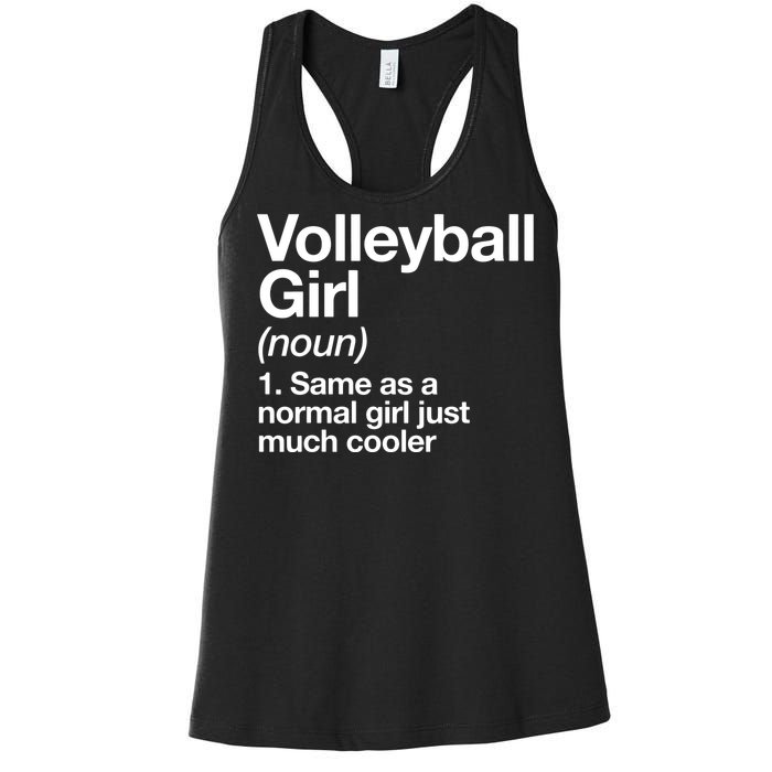 Volleyball Gifts For Teen Retro Vintage Heart Women's Racerback Tank