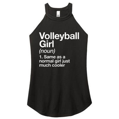 Volleyball Gifts For Teen Retro Vintage Heart Women's Perfect Tri Rocker Tank