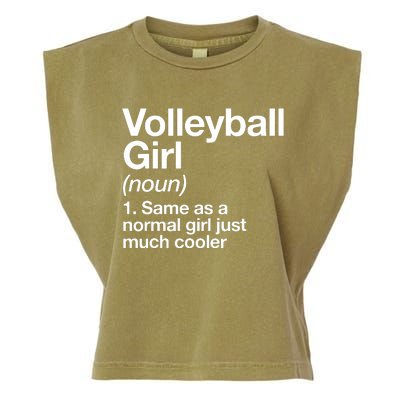 Volleyball Gifts For Teen Retro Vintage Heart Garment-Dyed Women's Muscle Tee