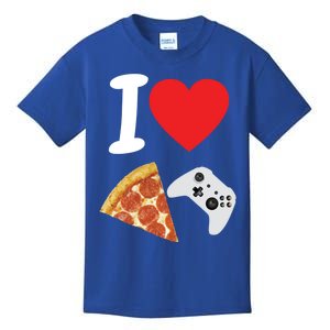 Video Games Gamer Love Pizza Cheese Boys Slice Controller Cute Gift Kids T-Shirt