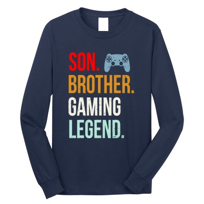 Vintage Gaming Gamer Brother Video Game Long Sleeve Shirt