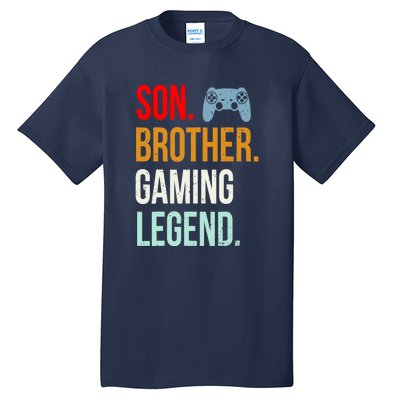 Vintage Gaming Gamer Brother Video Game Tall T-Shirt