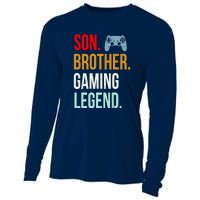 Vintage Gaming Gamer Brother Video Game Cooling Performance Long Sleeve Crew