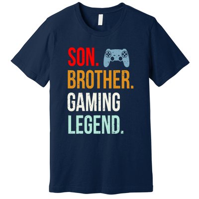 Vintage Gaming Gamer Brother Video Game Premium T-Shirt