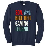 Vintage Gaming Gamer Brother Video Game Tall Sweatshirt