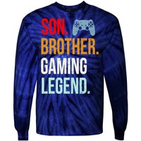 Vintage Gaming Gamer Brother Video Game Tie-Dye Long Sleeve Shirt