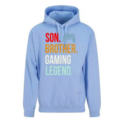 Vintage Gaming Gamer Brother Video Game Unisex Surf Hoodie