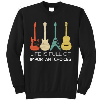 Vintage Guitar Gift Electric And Acoustic Sweatshirt