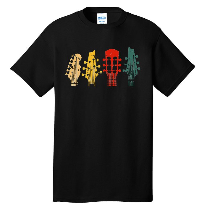 Vintage Guitar Gift Music Band Guitarist Stuff Tall T-Shirt