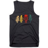 Vintage Guitar Gift Music Band Guitarist Stuff Tank Top