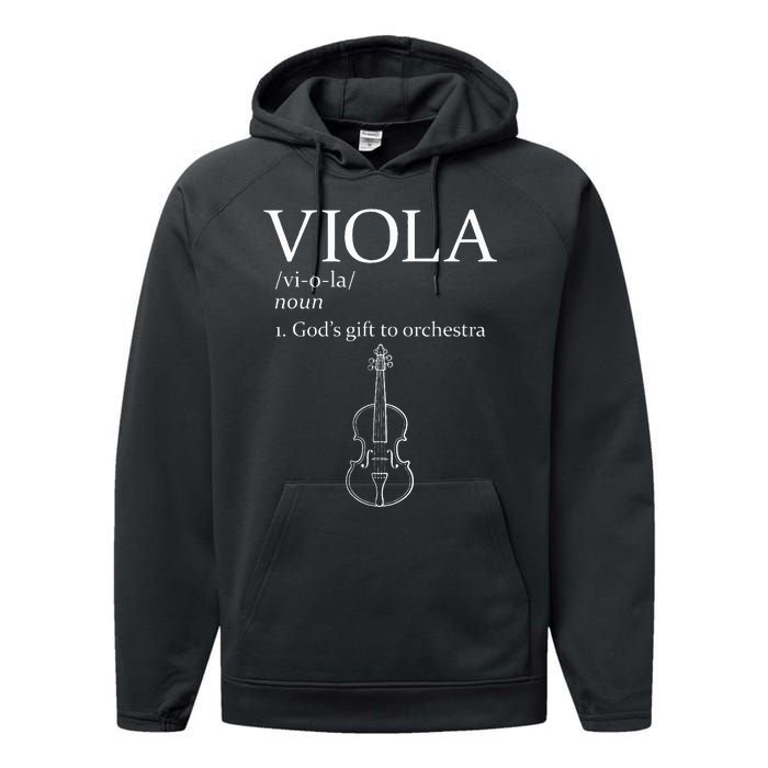 Viola GodS Gift For Orchestra Performance Fleece Hoodie