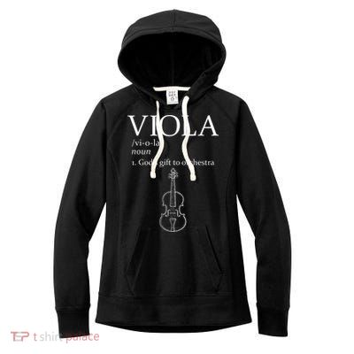 Viola GodS Gift For Orchestra Women's Fleece Hoodie