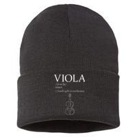 Viola GodS Gift For Orchestra Sustainable Knit Beanie