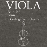 Viola GodS Gift For Orchestra Cotton Canvas Backpack
