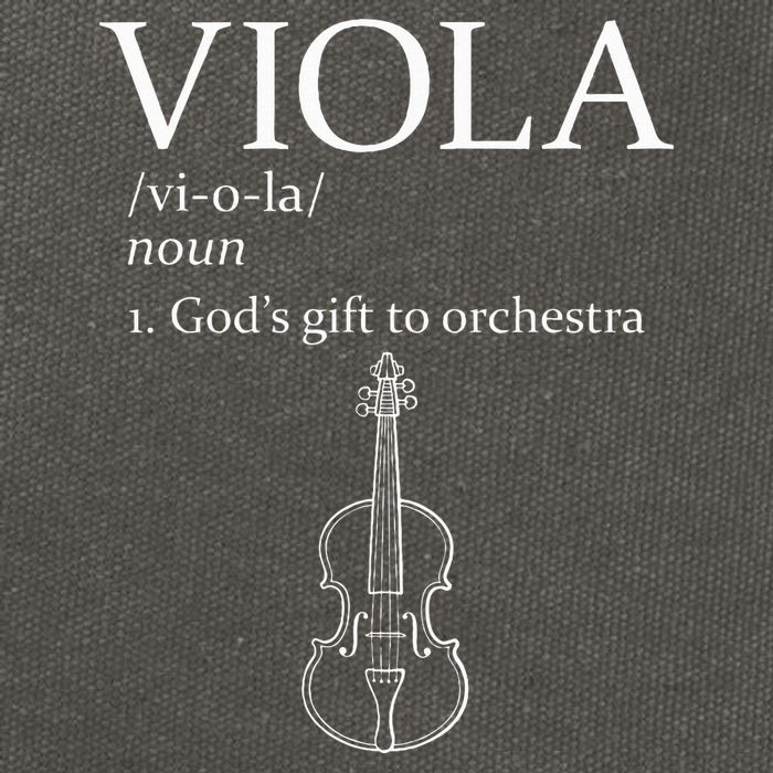Viola GodS Gift For Orchestra Cotton Canvas Backpack