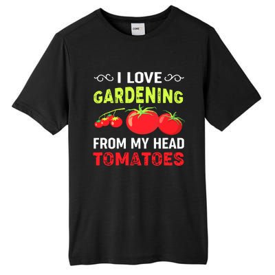 Vegetable Gardener, Gardening, Funny Pun: Head Tomatoes Tall Fusion ChromaSoft Performance T-Shirt