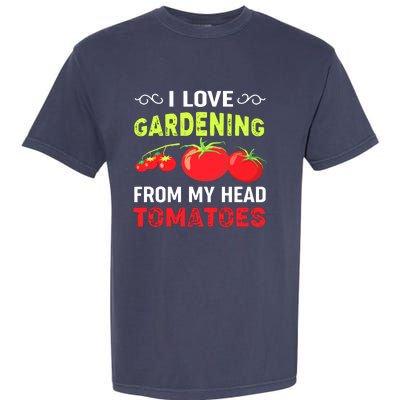 Vegetable Gardener, Gardening, Funny Pun: Head Tomatoes Garment-Dyed Heavyweight T-Shirt