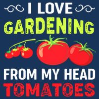 Vegetable Gardener, Gardening, Funny Pun: Head Tomatoes 7 Panel Mesh Trucker Snapback Hat