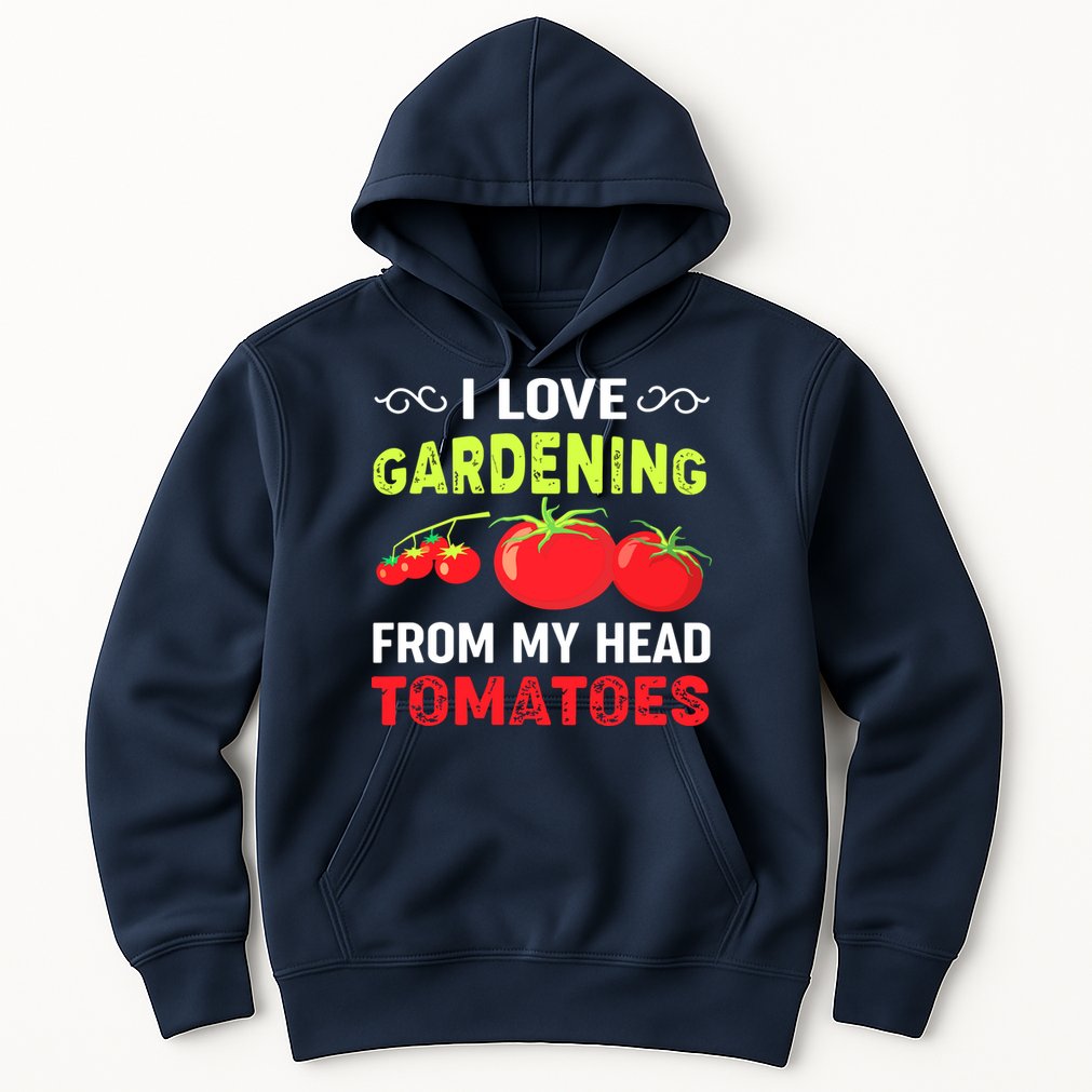 Vegetable Gardener, Gardening, Funny Pun: Head Tomatoes Hoodie