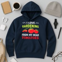Vegetable Gardener, Gardening, Funny Pun: Head Tomatoes Hoodie