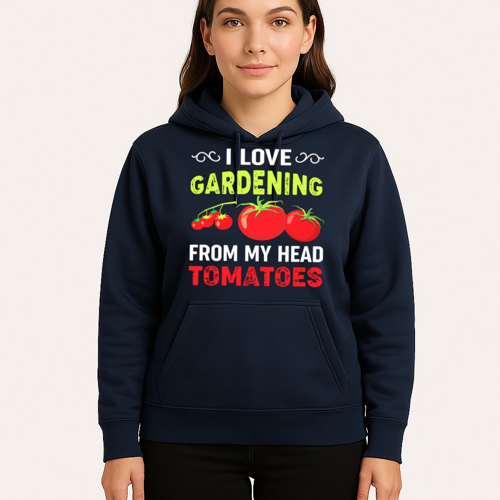 Vegetable Gardener, Gardening, Funny Pun: Head Tomatoes Hoodie