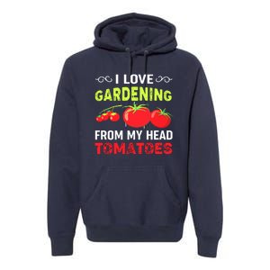 Vegetable Gardener, Gardening, Funny Pun: Head Tomatoes Premium Hoodie