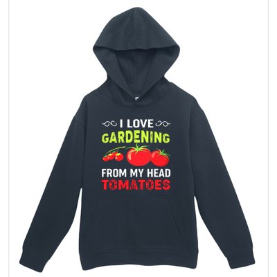 Vegetable Gardener, Gardening, Funny Pun: Head Tomatoes Urban Pullover Hoodie