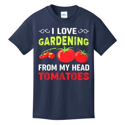Vegetable Gardener, Gardening, Funny Pun: Head Tomatoes Kids T-Shirt