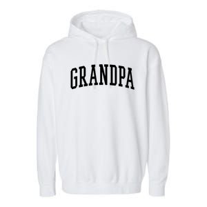 Varsity Grandpa Gift Garment-Dyed Fleece Hoodie