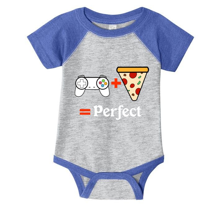 Video Games Gaming Controller Pizza Gamer Funny Gift Infant Baby Jersey Bodysuit