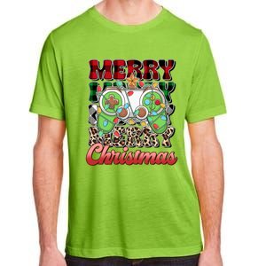 Video Gamer Gaming Controller Christmas Santa Xmas Funny Gift Adult ChromaSoft Performance T-Shirt